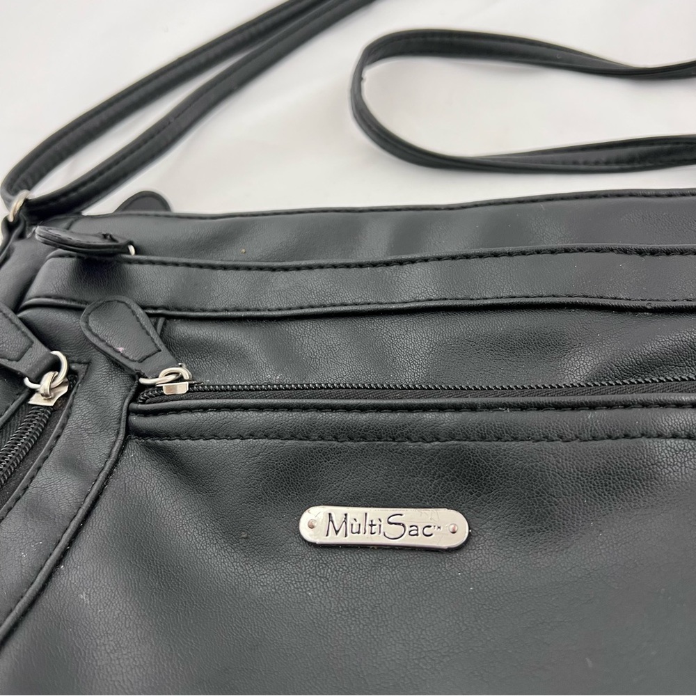Elegant MultiSac Black Crossbody Bag for Women - Picture 2 of 8